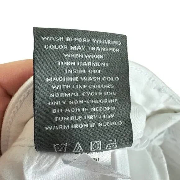 Torrid Cotton White Perfect Wide Leg Vintage Stretch Mid Rise Jeans Size 10T - Picture 13 of 13